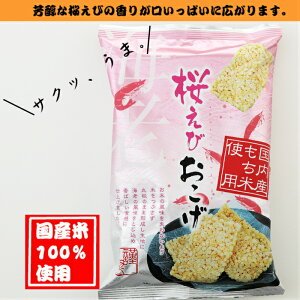 ★第28回全国菓子大博覧会 農林水産省大臣官房長賞受賞★【国産米100%使用】【家呑み】【あられ・おせんべい】桜えび おこげ
