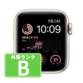 【中古】 Apple Watch SE 2 GPS 44mm スターライト アルミニウムA A2723 本体 【送料無料】awse2mtm109