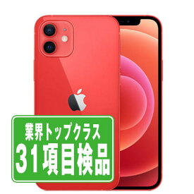 【25日 P2倍】【中古】 iPhone12 128GB RED SIMフリー 本体 スマホ iPhone 12 アイフォン アップル apple 【あす楽】 【保証あり】 【送料無料】 ip12mtm1369