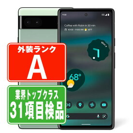 【中古】 Google Pixel6a セージ Aランク SIMフリー 本体 au スマホ 【あす楽】 【保証あり】 【送料無料】 gp6aas8mtm