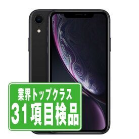 【20日 P5倍】【中古】 iPhoneXR 64GB ブラック SIMフリー 本体 スマホ iPhone XR アイフォン アップル apple 【あす楽】 【保証あり】 【送料無料】 ipxrmtm944