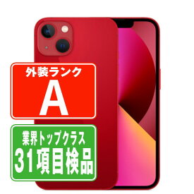 【中古】 iPhone13 256GB RED Aランク SIMフリー 本体 スマホ アイフォン アップル apple 【あす楽】 【保証あり】 【送料無料】 ip13mtm1743