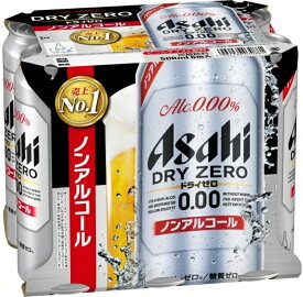 アサヒビール ドライゼロ 6缶パック ノンアルコール 500×6×4個 【KKコード3401504】