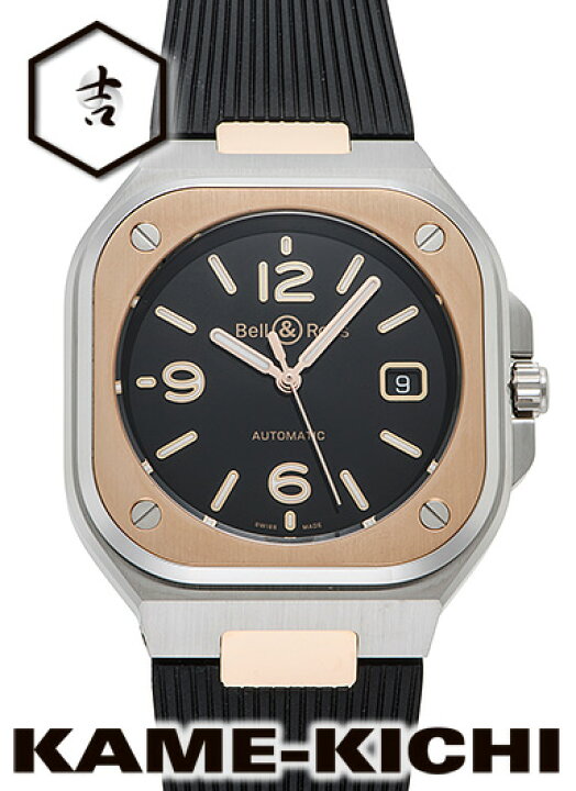 楽天市場】ベル＆ロス BR05 ブラック スティール＆ゴールド Ref.BR05A  