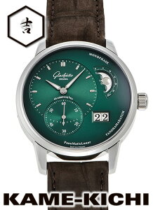 �O���X�q���b�e�I���W�i���@�p�m�}�e�B�b�N ���i�@Ref.1-90-02-13-32-62�@�V�i�@�O���[���@�iGLASHUTTE ORIGINAL�@Pano Matic Lunar�j