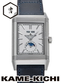 ジャガー・ルクルト　レベルソ トリビュート デュオ デイト表示　Ref.Q3918420　新品　シルバー/ブルー　（JAEGER-LECOULTRE　Reverso Tribute Duo Calendar）【楽ギフ_包装】