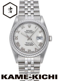 【中古】ロレックス　3年保証　デイトジャスト　Ref.16220　アイボリー　（ROLEX　Datejust）