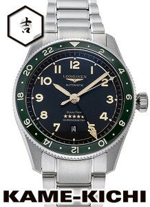 �����W���@�X�s���b�g �Y�[���[ �^�C���@Ref.L3.812.4.63.6�@�V�i�@�u���b�N�@�iLONGINES�@Spirit Zulu Time�j