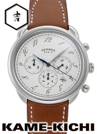 エルメス　アルソー クロノグラフ　Ref.AR4.910　新品　シルバー　（HERMES　Arceau Chronograph）【楽ギフ_包装】