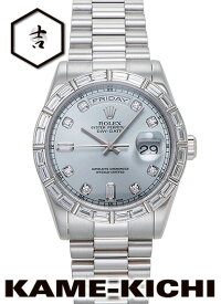 【中古】ロレックス　3年保証　デイデイト　Ref.118366A　アイスブルー　（ROLEX　Day Date）【楽ギフ_包装】