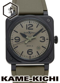 ベル＆ロス　BR03 ミリタリーセラミック　Ref.BR03A-MIL-CE/SRB　新品　グリーン（カーキ）　（Bell&Ross　BR03 Military Ceramic）【楽ギフ_包装】