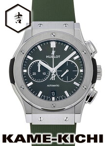 �E�u���@�N���V�b�N �t���[�W���� �N���m�O���t �`�^�j�E�� �O���[���@Ref.541.NX.8970.RX�@�V�i�@�O���[���@�iHUBLOT�@Classic Fusion Chronograph Titanium Green�j