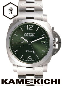 �p�l���C�@���~�m�[�� �N�A�����^ BiTempo�@Ref.PAM01640�@�V�i�@�O���[���@�iPANERAI�@Luminor Quaranta BiTempo�j