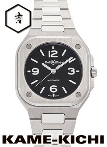 �x�������X�@BR05 �O���[ �X�e�B�[���@Ref.BR05A-S-BL-ST/SST�@�V�i�@�u���b�N�@�iBell&Ross�@BR05 Grey Steel�j