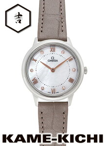 �I���K�@�f�E���B�� �v���X�e�[�W�@Ref.434.13.30.60.55.001�@�V�i�@�z���C�g�@�iOMEGA�@De Ville Prestige�j