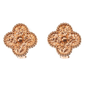【中古】ヴァンクリーフ＆アーペル　ヴィンテージ アルハンブラ イヤリング　（Van Cleef&Arpels　Vintage Alhambra Earrings）　K18　PG