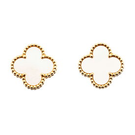 【中古】ヴァンクリーフ＆アーペル　ヴィンテージ アルハンブラ ピアス　YG　（Van Cleef&Arpels　Vintage Alhambra Pierce）　2014年
