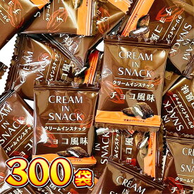 【平日正午までの注文で最短翌日お届け】【送料無料】リアライズ クリームインスナックチョコ風味 1袋（1個）×300袋【業務用 大量 スナック菓子 個包装 まとめ買い 菓子まき バラまき つかみ取り 子供 駄菓子屋】【販促品 父の日 景品 お菓子 駄菓子】