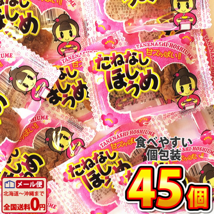 全国送料無料 おつまみ定番 駄菓子たねなしほしうめ 50コ ビッグカツ