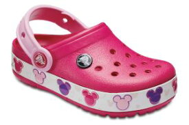 クロックス crocs クロックバンド ミッキー ファン ラブ ライツ キッズ 光る靴 サンダル 204994 男の子 女の子 410 Navy 6X0 Candy Pink ディズニー Disney 送料無料 あす楽 evid