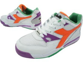 ＼ポイント7倍 4/25限定／ディアドラ DIADORA メンズ スニーカー rebound ace6868 ホワイト/バーミリオンオレンジ 0006 ホワイト レザースニーカー 天然皮革 送料無料 あす楽 evid2