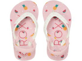 ロキシー ROXY 女の子 子供靴 キッズ ベビー サンダル TW PEBBLES VI ビーチサンダル ビーサン トングサンダル ローヒール ピンク ブラック 黒 AROL100004 あす楽 evid