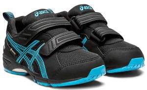 \ポイント8倍 10/27 9:59迄/アシックス 男の子 子供靴 キッズ ジュニア スニーカー TR.ランナーミニ ゴアテックス2 防水 通園 通学 ベルクロ ローカット 1144A041 001 ブラック/アクア 送料無料 最