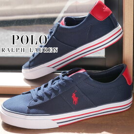 ポロ ラルフローレン POLO RALPH LAUREN メンズ スニーカー セイヤー-SK-VLC キャンバススニーカー カジュアルシューズ ローカット RB86 ネイビー 紐靴 送料無料 evid