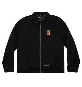 �f�B�[�V�[�V���[�Y DC SHOES×�A���f�B�E�E�H�[�z�� �R���{ �W���P�b�g �����Y AW COW SERIES MECHANIC JACKET �A�E�^�[ �g�b�v�X ���� �A�p���� �� �W�b�v�A�b�v �� �u���b�N �� ADYJK03150 KVJ0 �������� 