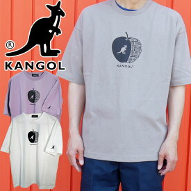カンゴール KANGOL メンズ レディース Tシャツ ティーシャツ 半袖 トップス ウェア カットソー C5233N 丸首 クルーネック 服 アパレル ホワイト 白 オートミール パープル