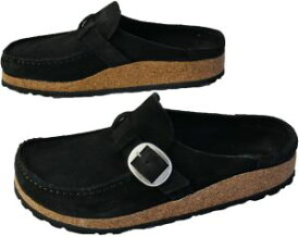 ＼ポイント7倍 4/25限定／ビルケンシュトック BIRKENSTOCK サボサンダル レディース バックリー ナロー幅 1017826 ブラック 黒 クロッグサンダル コンフォートシューズ 靴 カジュアルシューズ スエード モカシン風 ハーフクロッグ 送料無料 あす楽 evid2