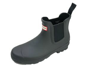 \最大6%クーポン有 10/29迄/ハンター HUNTER メンズ レインブーツ オリジナルチェルシー 防水 ショートブーツ チェルシーブーツ サイドゴアブーツ MFS9116RMA ブラック 黒 靴 雨 雪 送料無料 最強