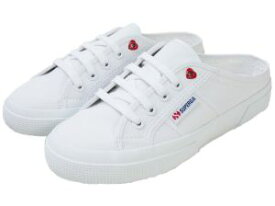 スペルガ SUPERGA スニーカー レディース 2402 リトル ハート アイレット サボサンダル ミュール S11353W AB7 ホワイト-レッド ハート 白 送料無料 あす楽 evid