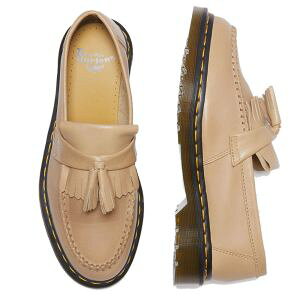 【返品交換送料無料】ドクターマーチン メンズ ローファー エイドリアン YS タッセルローファー カジュアルシューズ トラッド レザーシューズ 30686250 ベージュ 本革 Dr.Martens 靴 最強翌日配送