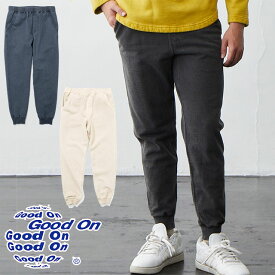 ＼ポイント7倍 4/25限定／グッドオン Good On パンツ メンズ レディース GOBW1418 ナロースウェットパンツ ボトムス トレーナー 綿100％ テーパード スリム 細身 カジュアル ウェア アパレル 服 日本製 黒 紺 白 送料無料 あす楽 evid