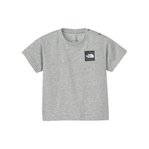 ザ・ノース・フェイスE Tシャツ キッズ ベビー NTB32358 ショートスリーブスモールスクエアロゴティー 半袖 プリント クルーネック 丸首 カットソー 子供服 トップス UVケア アウトドア キャン