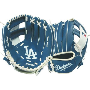 \最大6%クーポン有 10/29迄/フランクリン MLB グッズ メジャーリーグ カシマヤ製作所 LA ドジャース 9.5インチグローブ&ボールセット ベースボール キッズ ジュニア ホビー 子供用 おもちゃ