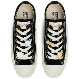 ＼ポイント10倍 12/11 1:59迄／コンバース レディース スニーカー オールスター GD OX ／ ちいかわ コラボモデル ハチワレ うさぎ メンズ ローカット カジュアルシューズ メタルチャーム 2WAY 31315230 ブラック 黒 31315231 ホワイト 白 靴 送料無料 最強翌日配送 evid