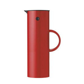 Stelton EM77 バキュームジャグ1L レッド 世界中 ベストセラー 二重構造 ガラスボトル 保温効果 保冷効果 シンプル デザイン 北欧 キッチン ダイニング エリック・マグヌッセン デンマーク ステルトン