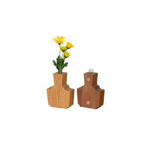 KAKI M 1輪挿し エリカ #OAK LaTree ラトレ オーク 飛騨家具 hidakagu 無垢材 オイル仕上げ マグネット付き 花器 木製 雑貨 小物 インテリア 壁面 ディスプレイ ワンポイント ナチュラル おしゃれ オ
