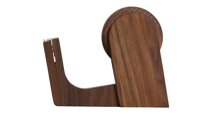 楽天市場 Den テープカッター ウォルナット Latree ラトレ 飛騨家具 Hidakagu 無垢材 すっきり収まる 木製 雑貨 小物 インテリア トータルコーディネート ベトナム セルボ コレオ 使いやすい オーソドックス デザイン デスク周り 潤い オーク ウォルナット オイル仕上げ