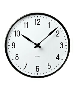 ARNE JACOBSEN Wall Clock Station 210mm #43633 AlRuZ Ǌ|v Xe[V 1943N f}[N S F ArACfbNX @\ oEnEX fUC Lauritz Knudsen Vv k M