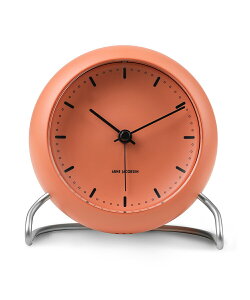 ARNE JACOBSEN Table Clock CITY HALL PALE ORANGE #43692 AlRuZ uv e[uNbN VeBz[ y[IW dl fBt@C LEDCg [ugZT[ Xk[Y@\ 