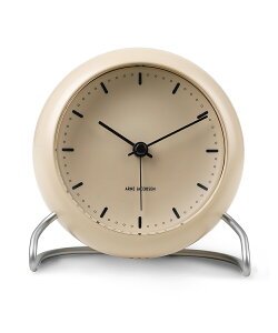 ARNE JACOBSEN Table Clock CITY HALL SANDY BEIGE #43693 AlRuZ uv e[uNbN VeBz[ TfBx[W dl fBt@C LEDCg [ugZT[ Xk[Y@\