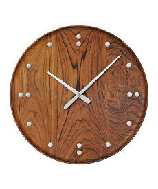 Finn Juhl Wall Clock フィンユール 壁掛け時計 ブラウン ミッドセンチュリー 北欧 デザイン 家具 建築家 存在感 デンマーク 家具の彫刻家 チーク 世界3大銘木 高級材 木製雑貨 ギフト