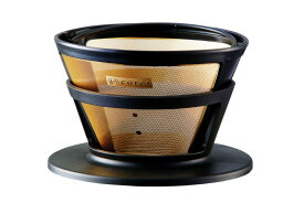 Cores コレス ゴールドフィルター C286BK 2〜8杯用 純金メッキ コーヒーフィルター 豆本来の特徴 ダイレクトに抽出 化学変化に強い 味と香りに影響が少ない 新鮮で良質のコーヒー向け おしゃれ コーヒーグッズ カフェ ペーパーフィルター不要 環境 サステナブル SDGS