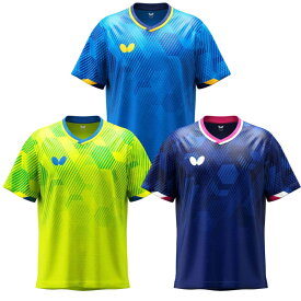 バタフライ Butterfly 卓球シャツ レセーヌ シャツ 46590 男女兼用 ゲームシャツ JTTA 試合 大会 練習 トレーニング チーム 部活 メンズ レディース