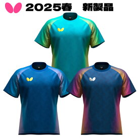バタフライ Butterfly 卓球シャツ ジェノーラ・Tシャツ 男女兼用 47240 卓球ウェア ゲームシャツ ユニフォーム 送料無料