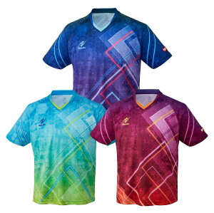 ニッタク 卓球ウェア Nittaku ブライトネオンシャツ 男女兼用 nw-2212 卓球ユニフォーム 卓球シャツ ネイビー/ブルー/パープル 送料無料