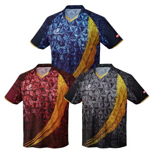 ニッタク 卓球ウェア Nittaku スカイユニティーシャツ 男女兼用 nw-2216 卓球ユニフォーム 卓球シャツ ブルー/ワインレッド 送料無料